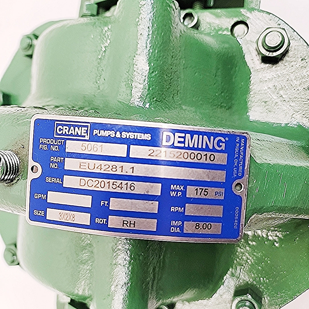 Crane Deming 2×3-8 5061 Horizontal Split Case Pump