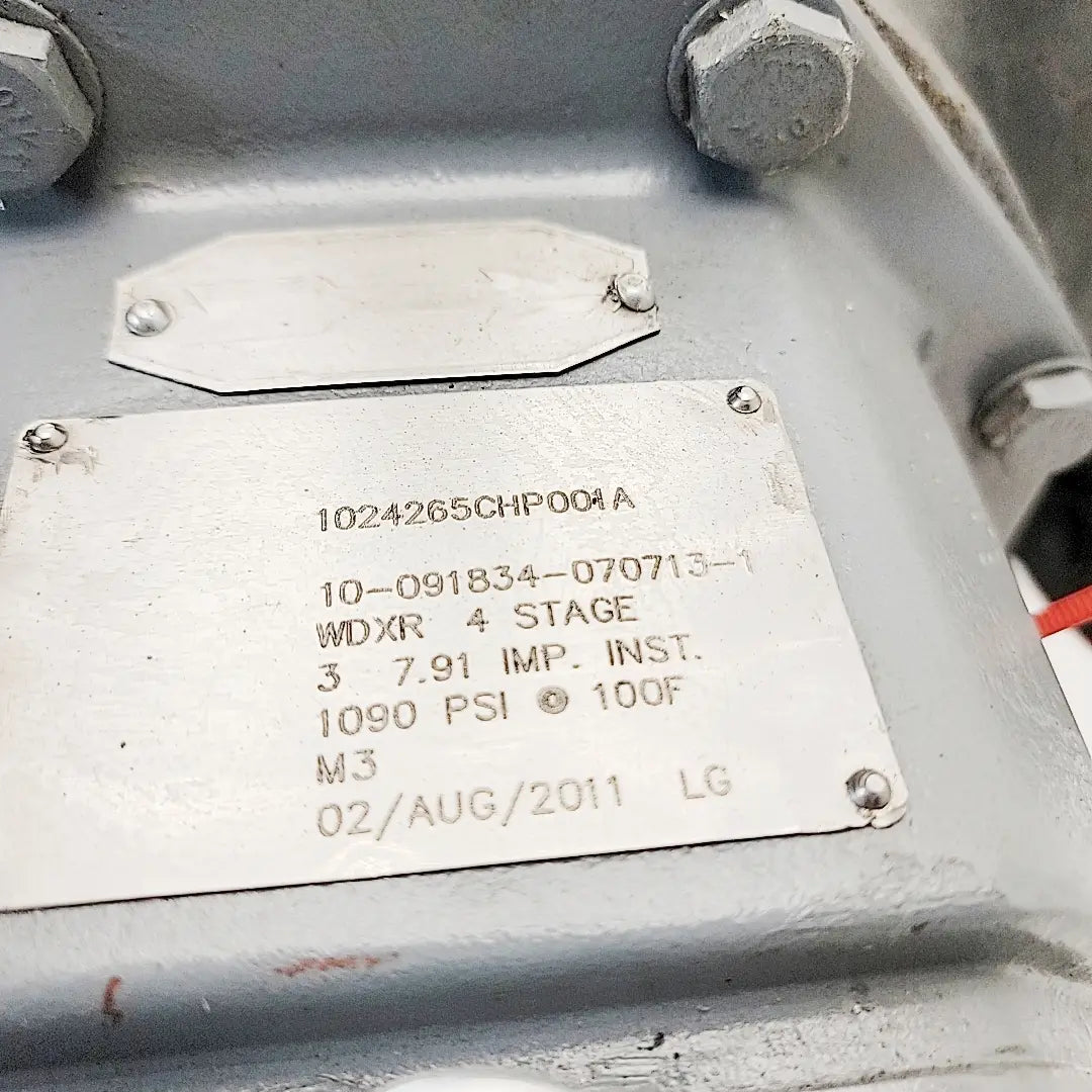 Flowserve 3×4 WDXR 4 Stage High Pressure Multi-Stage Pump