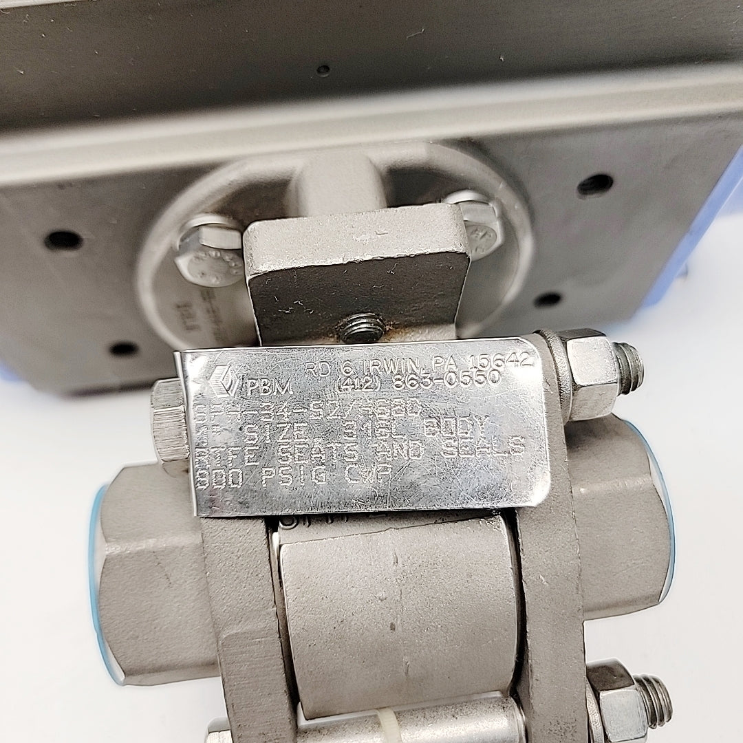 PBM 1″ SPH-34-S2/H68D Ball Valve 316L
