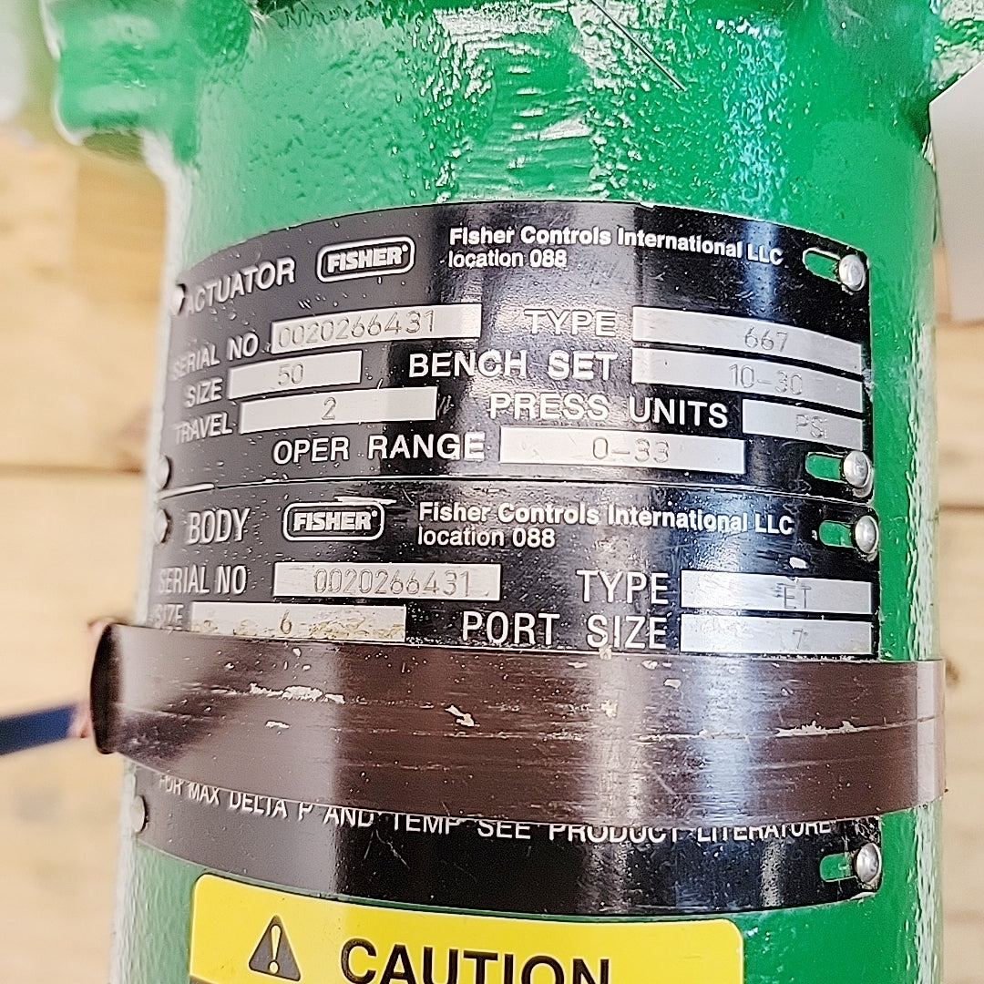 Fisher ET Easy-E 6″ CL-150 Control Valve Type 667 Actuator