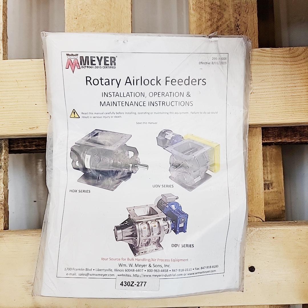 Meyer 430Z-277 Heavy Duty 8″ Rotary Airlock Feeder