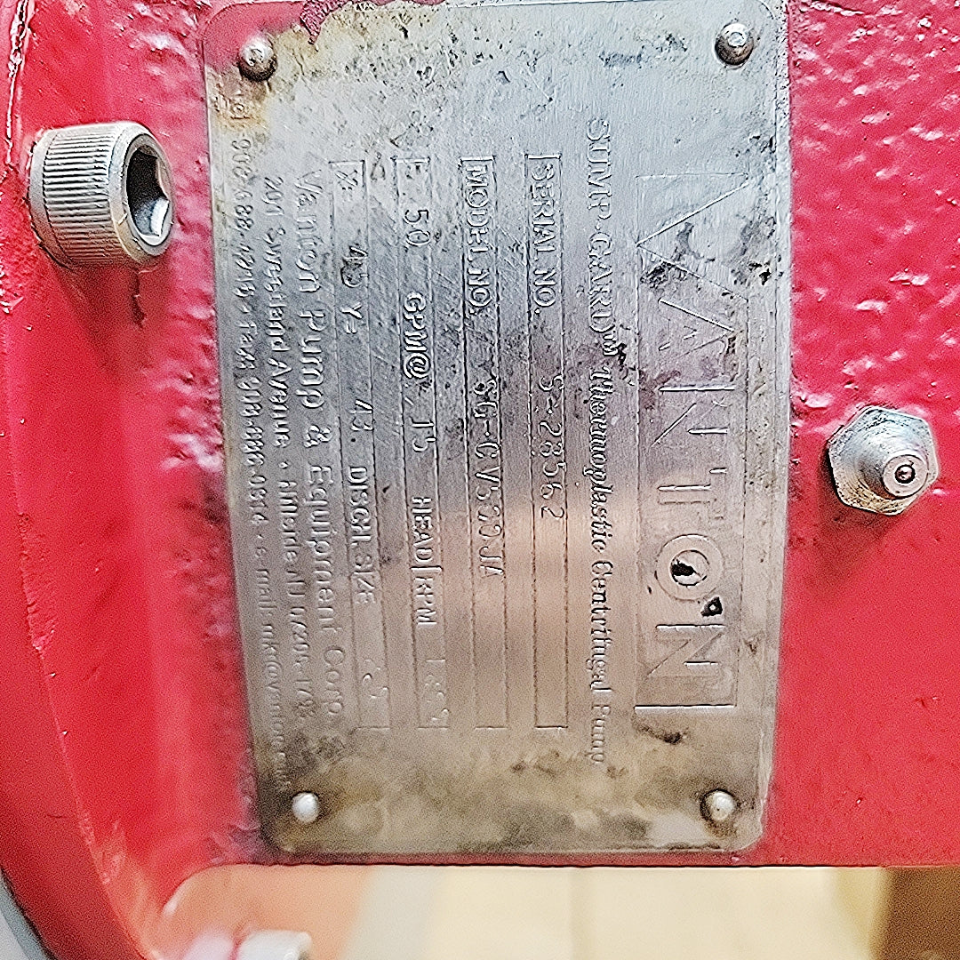 Venton SG-CV500JA Thermoplastic Centrifugal Pump 2" Discharge