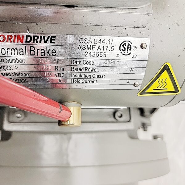 TORINDRIVE 0TG1 Overhead Geared Elevator Traction Machine