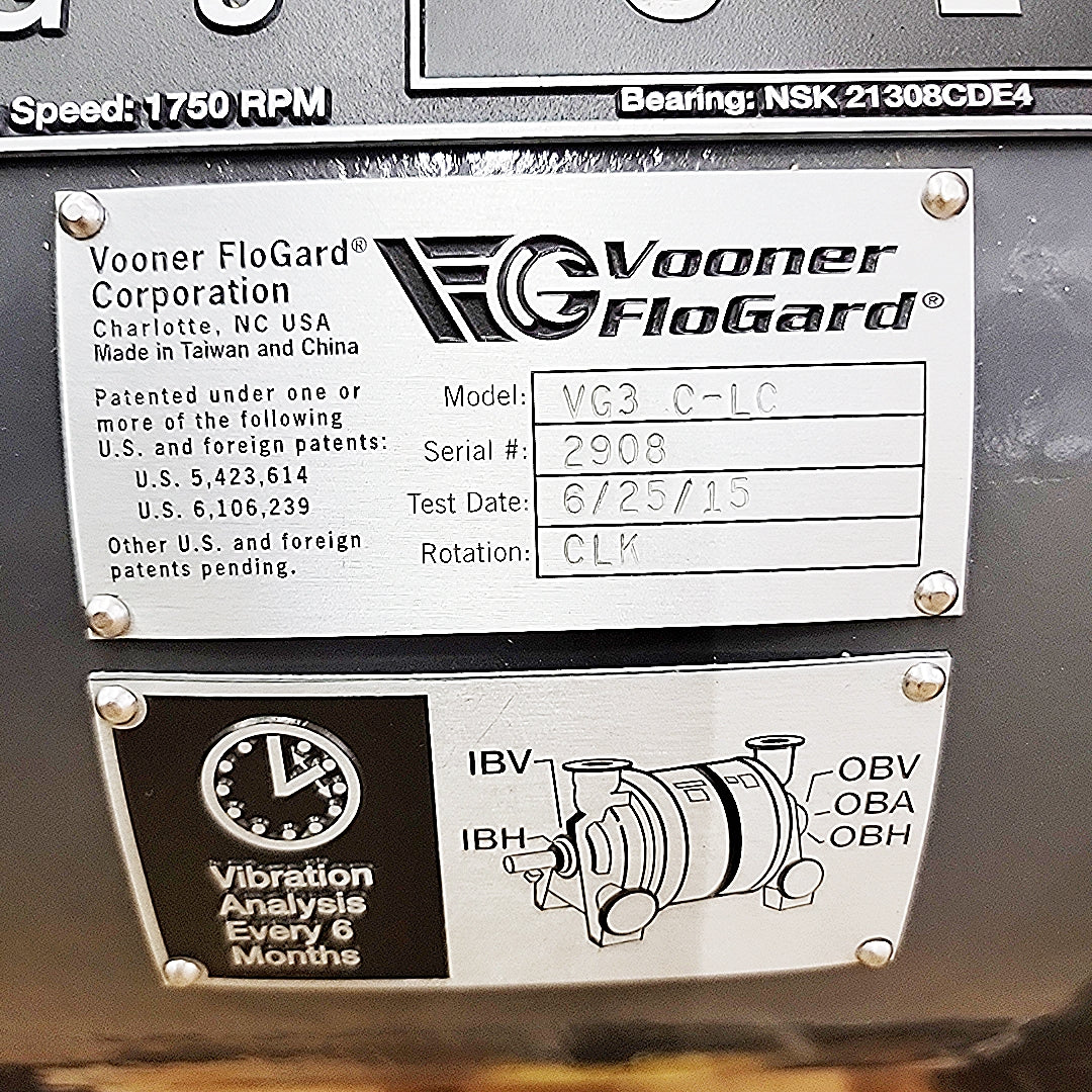 Vooner Flogard VG3 C-LC Vacuum Pump
