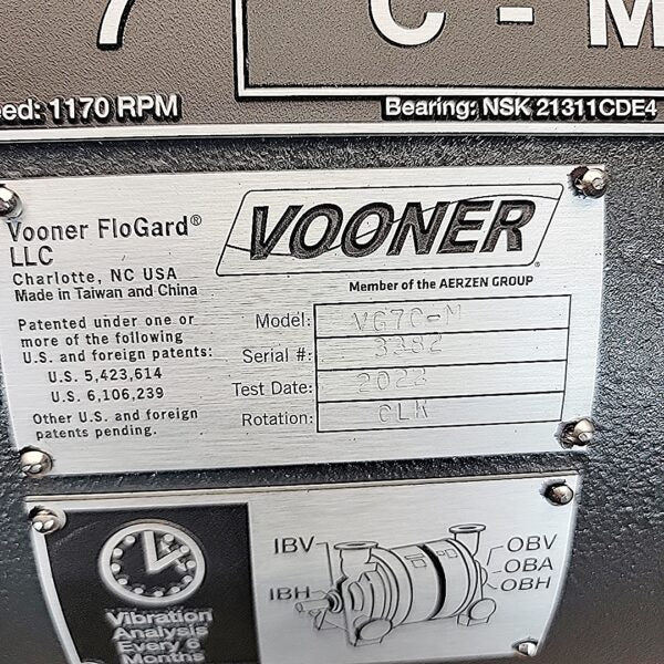 Vooner FloGard Single Stage Vacuum Pump