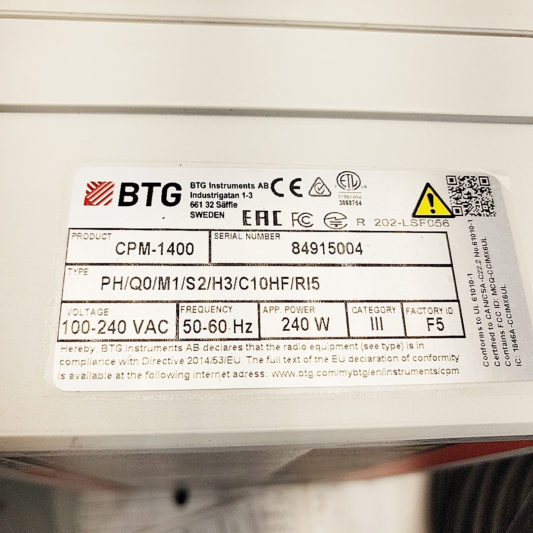 BTG MEK-3000 Consistency Transmitter + CPM-1400 Display