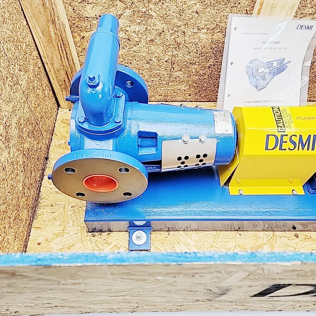 DESMI / ROTAN HD66EM-1U3B2 Heavy Duty Internal Gear Pump 2.32:1 Ratio 2 HP