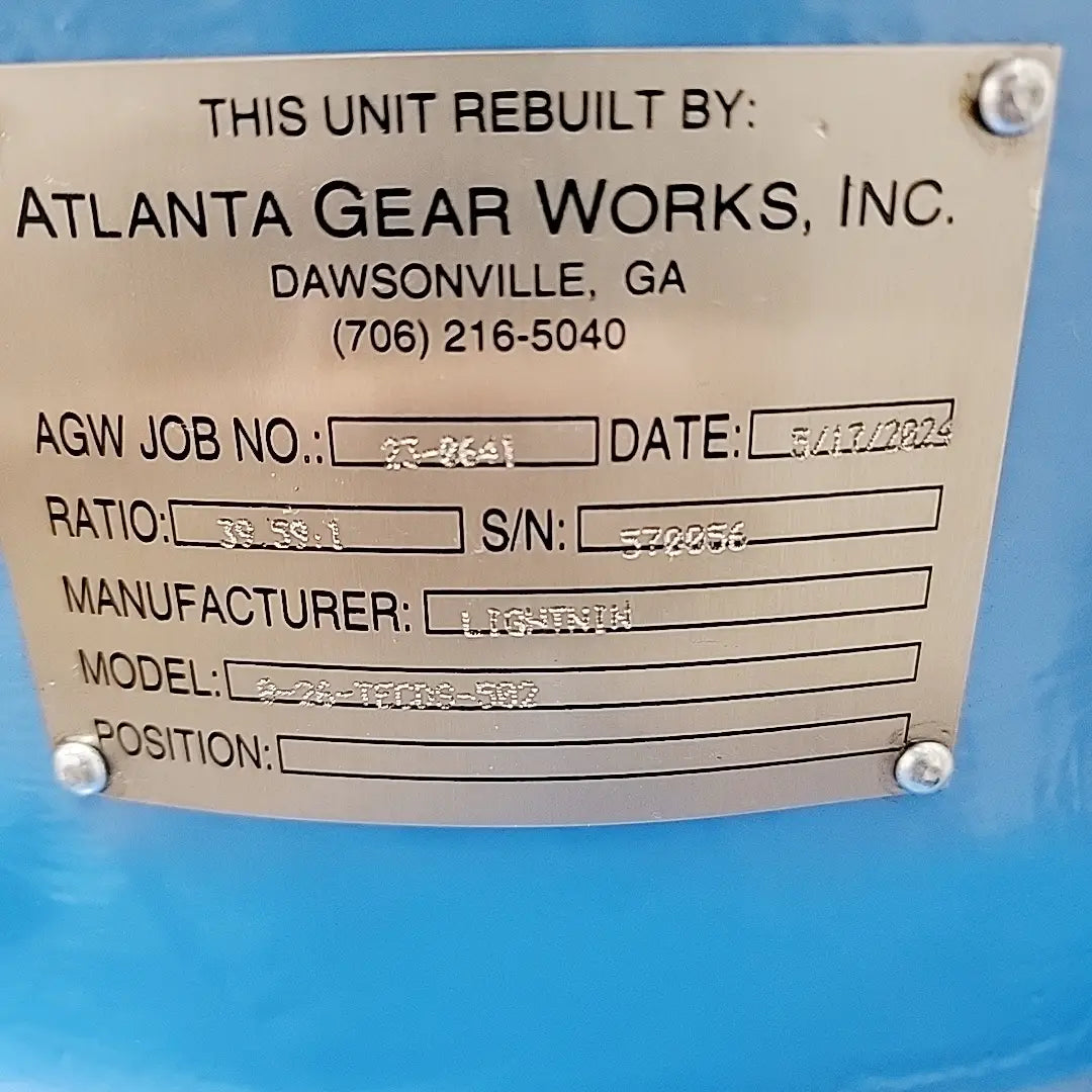 Lightnin Mixer 8-26-TECDS-502 Gear Box 50HP