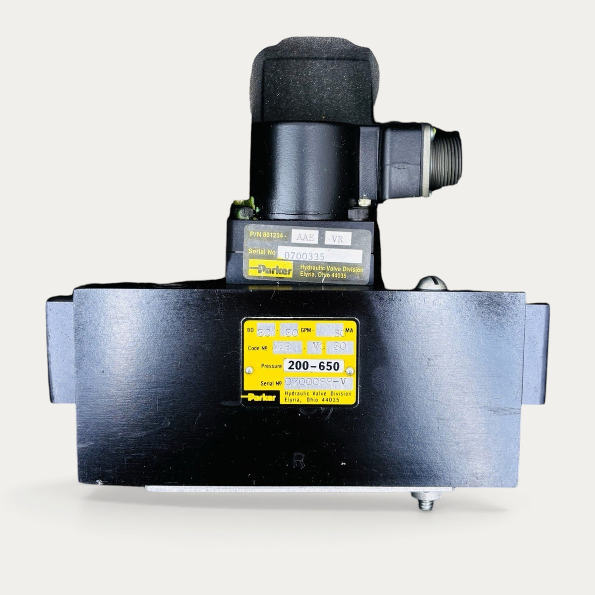 Parker 801234-AAE-VR Servo Valve