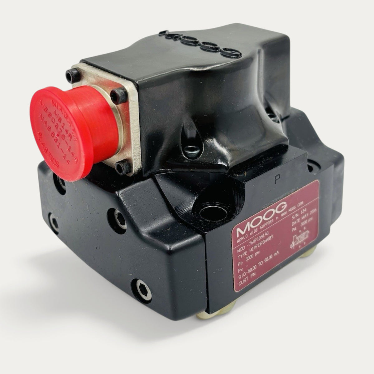 Moog 760F1081A1 Servo Valve as shown