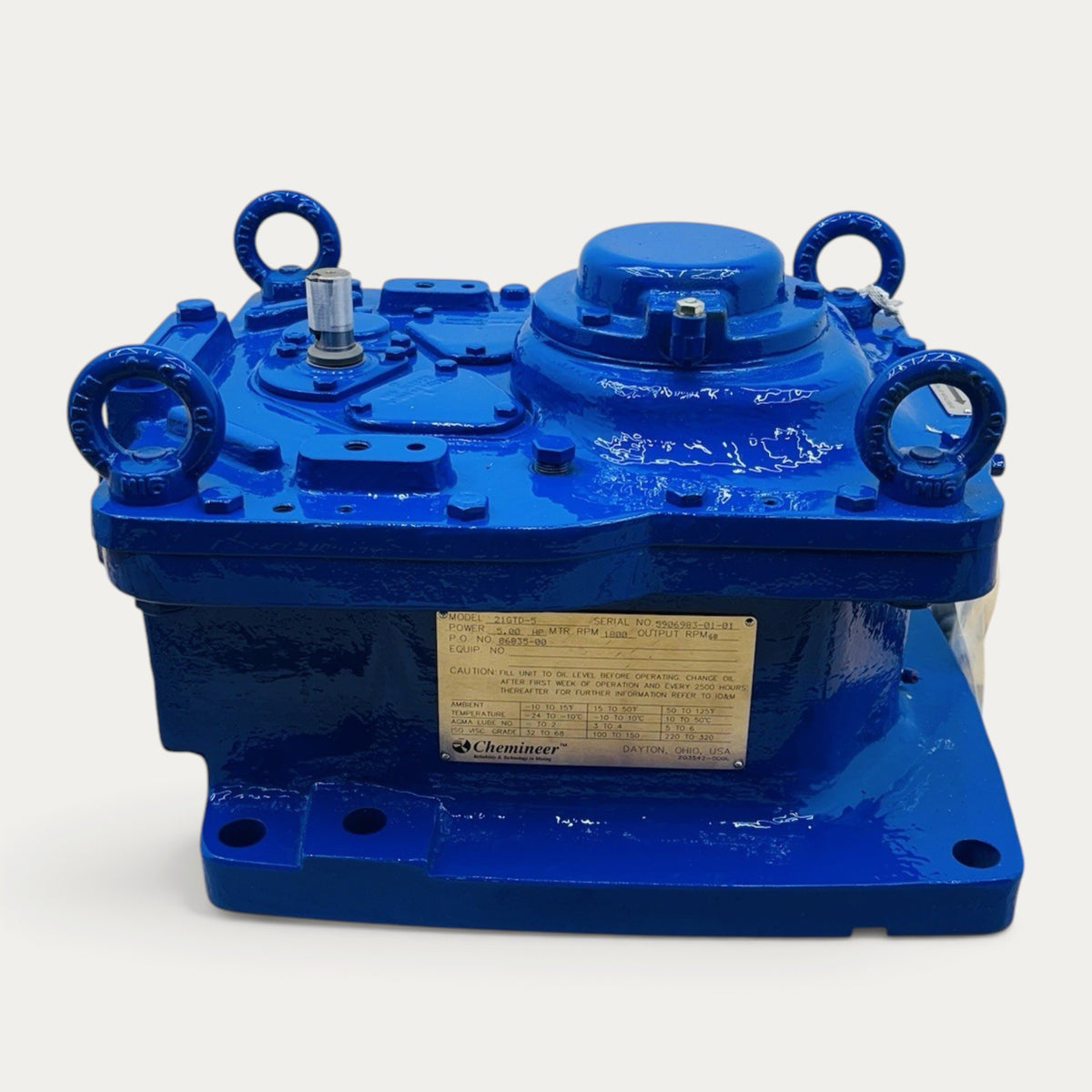 Chemineer 21GTD-5 Gear Drive