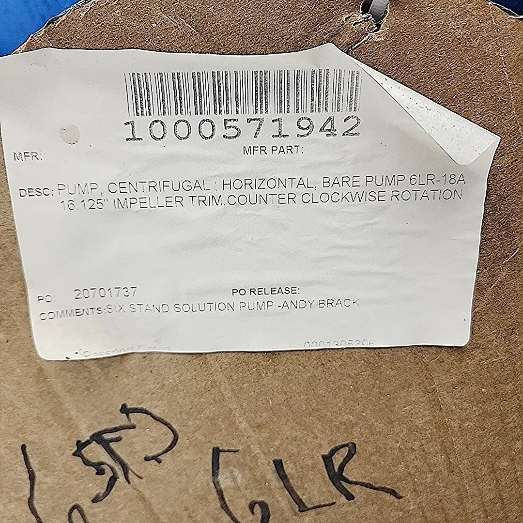 Worthington 6LR-18A Split Case Pump | 16.125″ Impeller