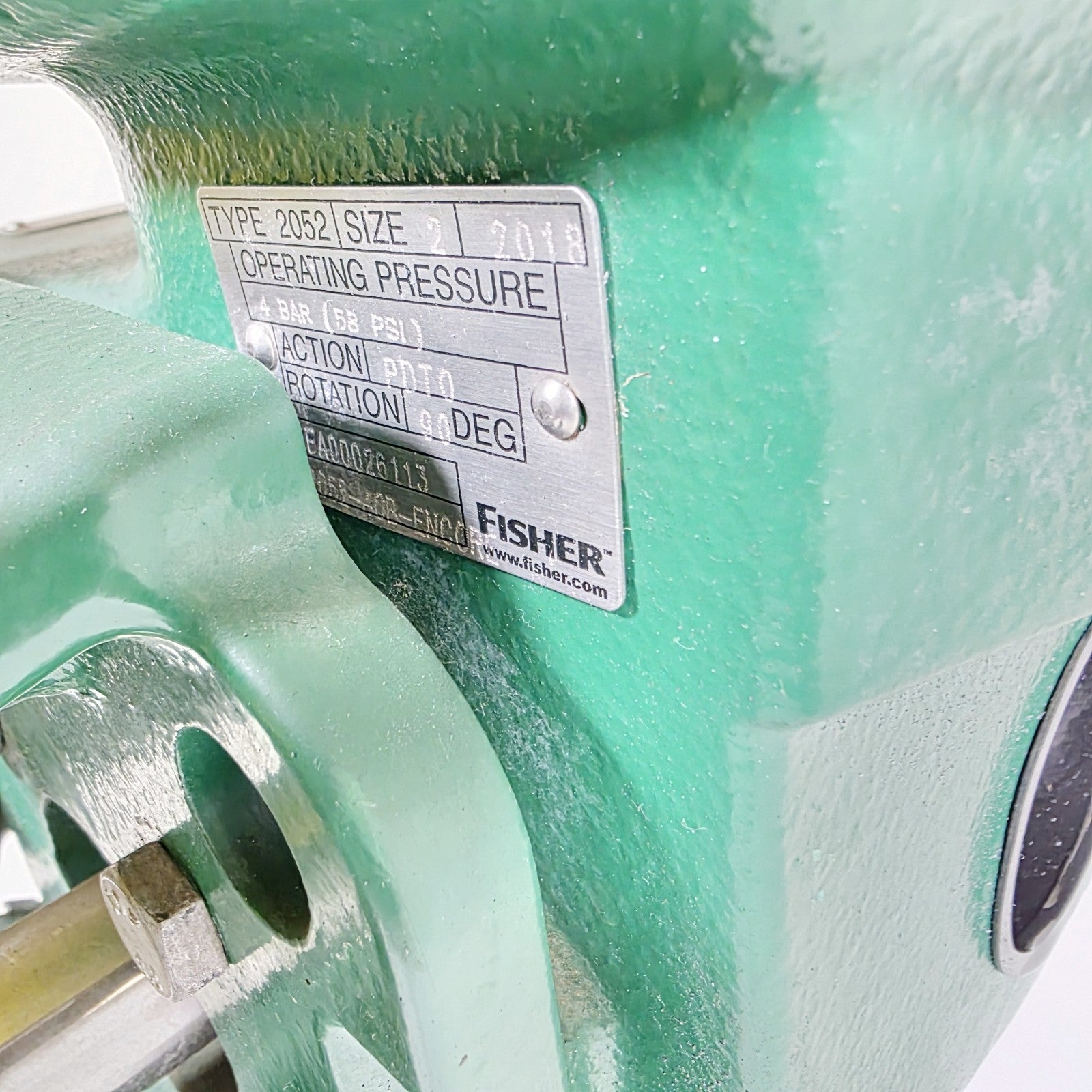Fisher 8" V200 SER B Valve CL-150/300 CG8M With 2052 Size 2 Pneumatic Acuator