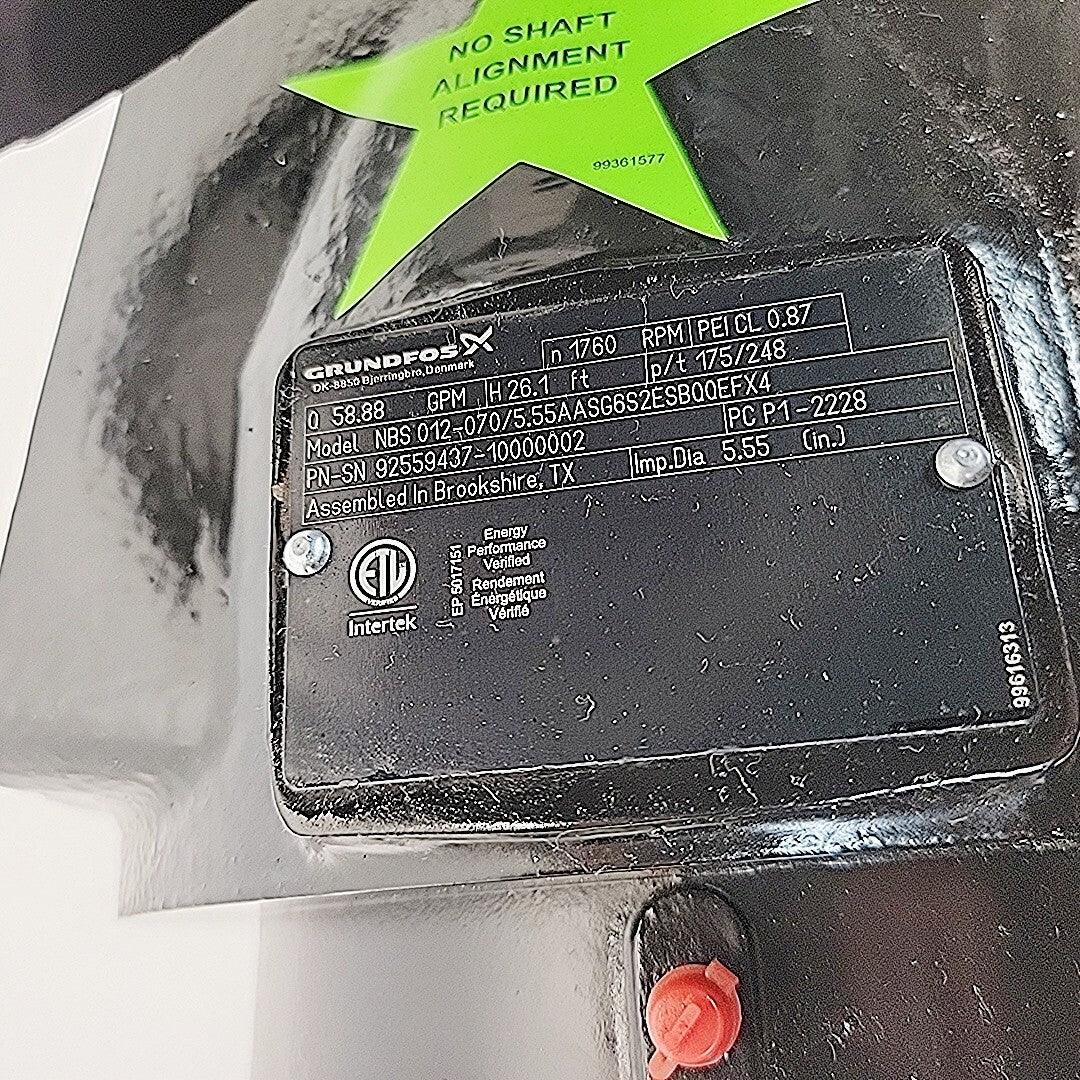 Grundfos NBS012-070 Split Coupled End Suction Pump 92559437