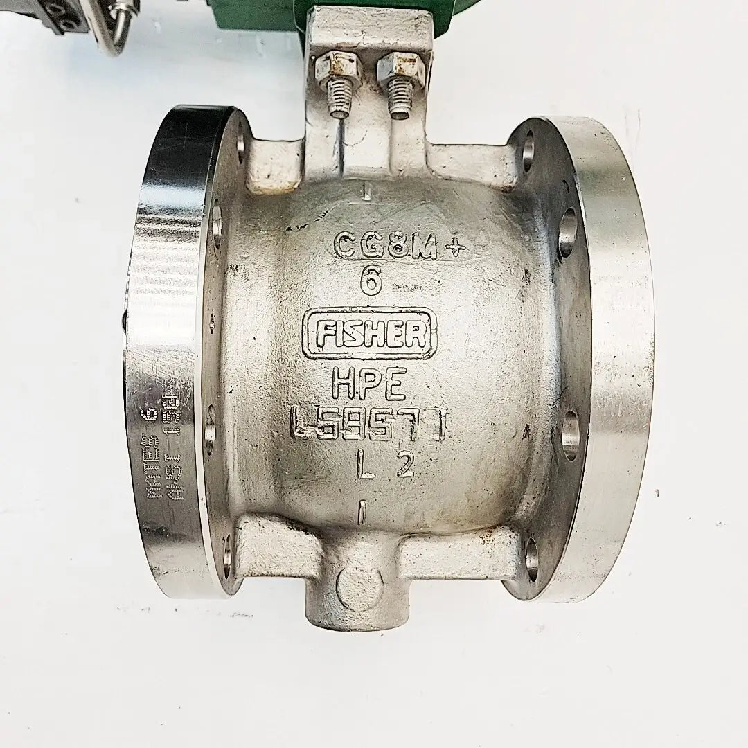 Fisher 6″ V150 Vee-Ball Valve — CL150 w/ 2052 Size 2