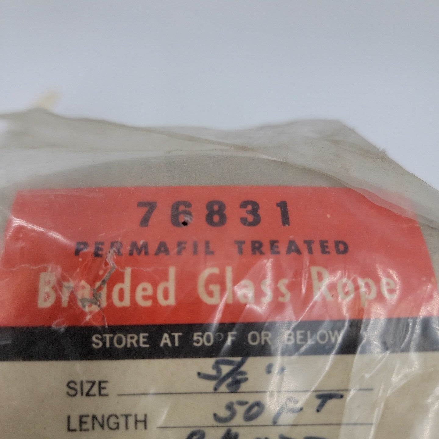 General Electric 5/8" X 50' Permafil Treated Braided Glass Rope 76831