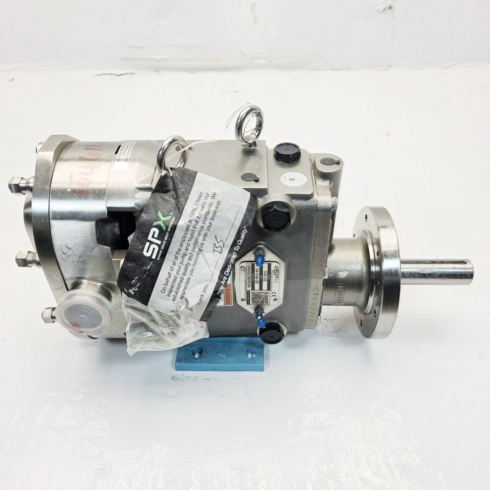 Waukesha Cherry-Burrell 4x4 220 U2 Rotary Lobe Pump 600 RPM