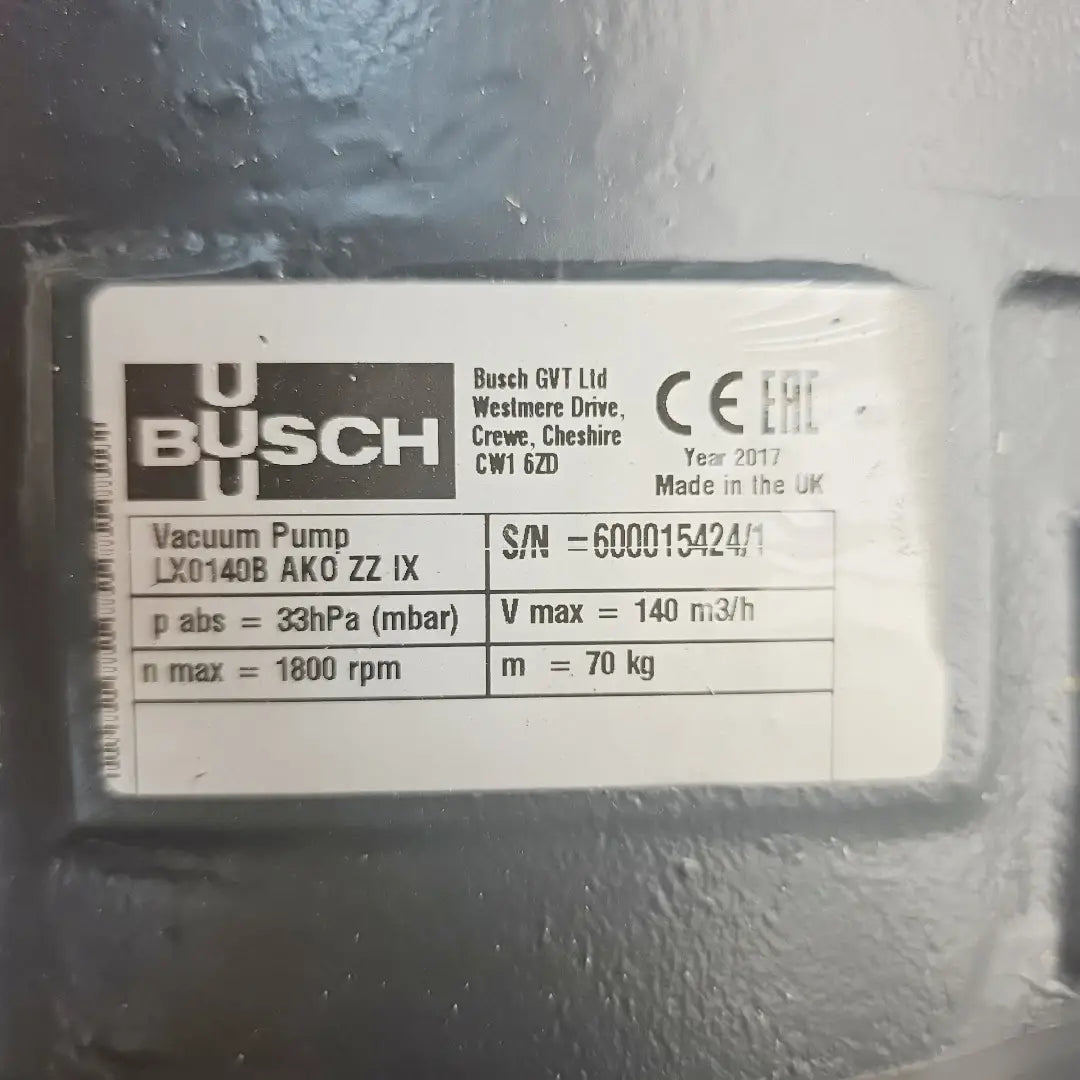 Busch LX0140B Vacuum Pump