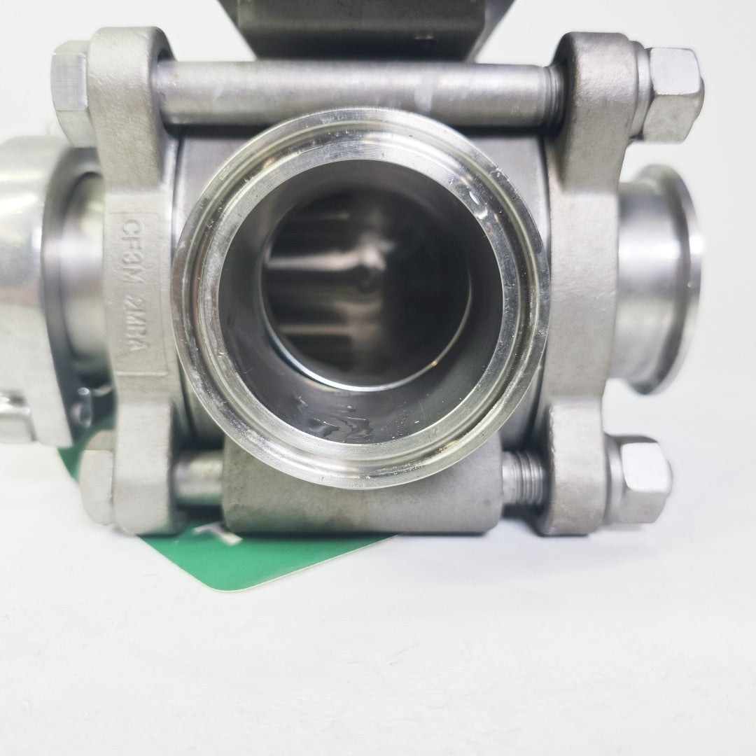 PBM 2" DIHLH9X-G10-04-N325 Series 2 Three-way Manual Ball Valve 316L