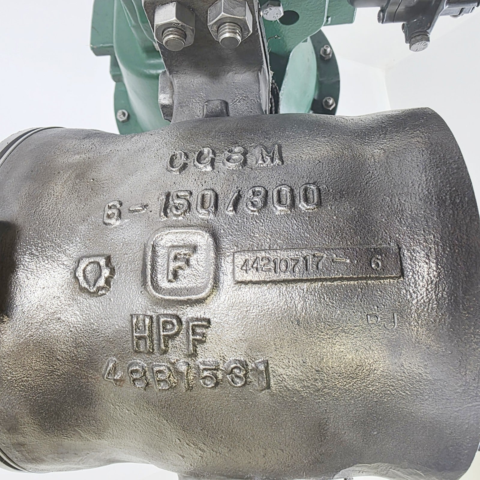 Fisher 6" V200 SER B Valve CL-150/300 CG8M With 2052 Size 2 Pneumatic Acuator