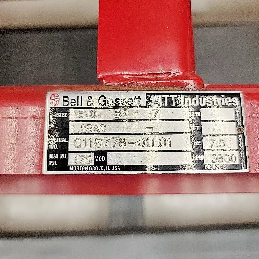 Bell & Gossett 1510-BF-7 centrifugal pump