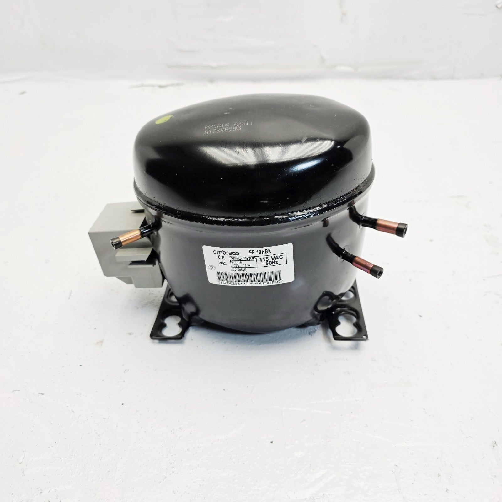 Embraco FF10HBK Hermetic Compressor 60 Hz, 115 V, 1 PH