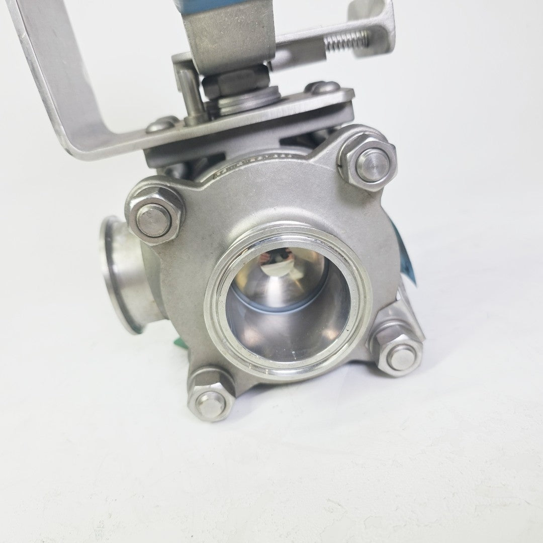 PBM 2" DIHLH9X-G10-04-N325 Series 2 Three-way Manual Ball Valve 316L
