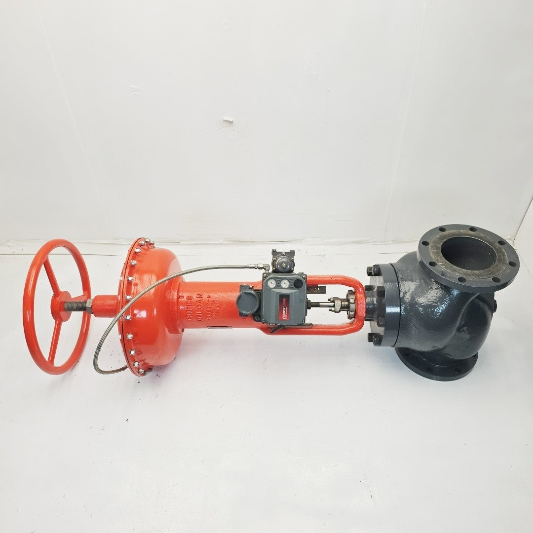 Copes-Vulcan 6" WCB Control Valve – Class 150, CR12 Seat, 470 GPM
