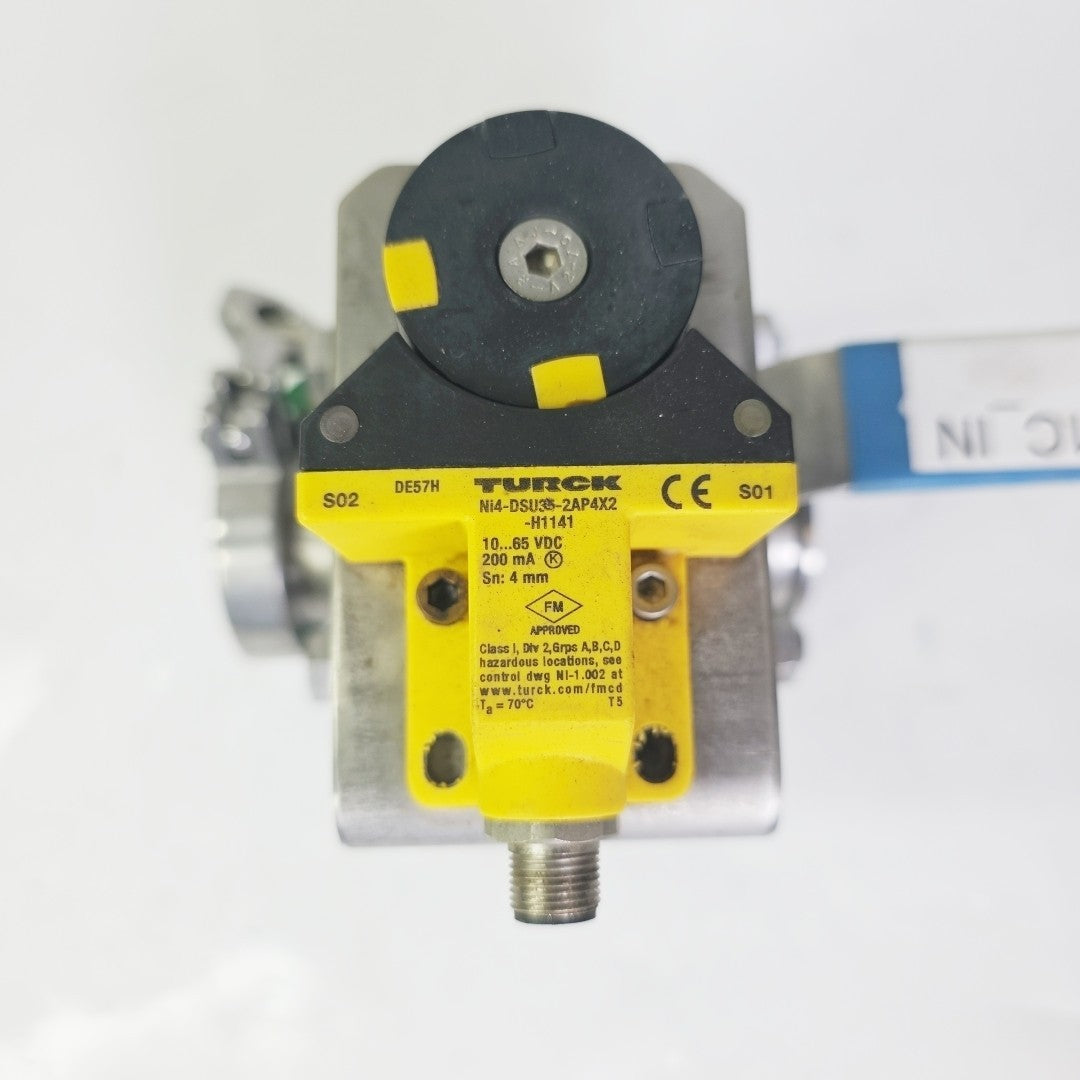 PBM 2" DIHLH9X-G10-04-N325 Series 2 Three-way Manual Ball Valve 316L