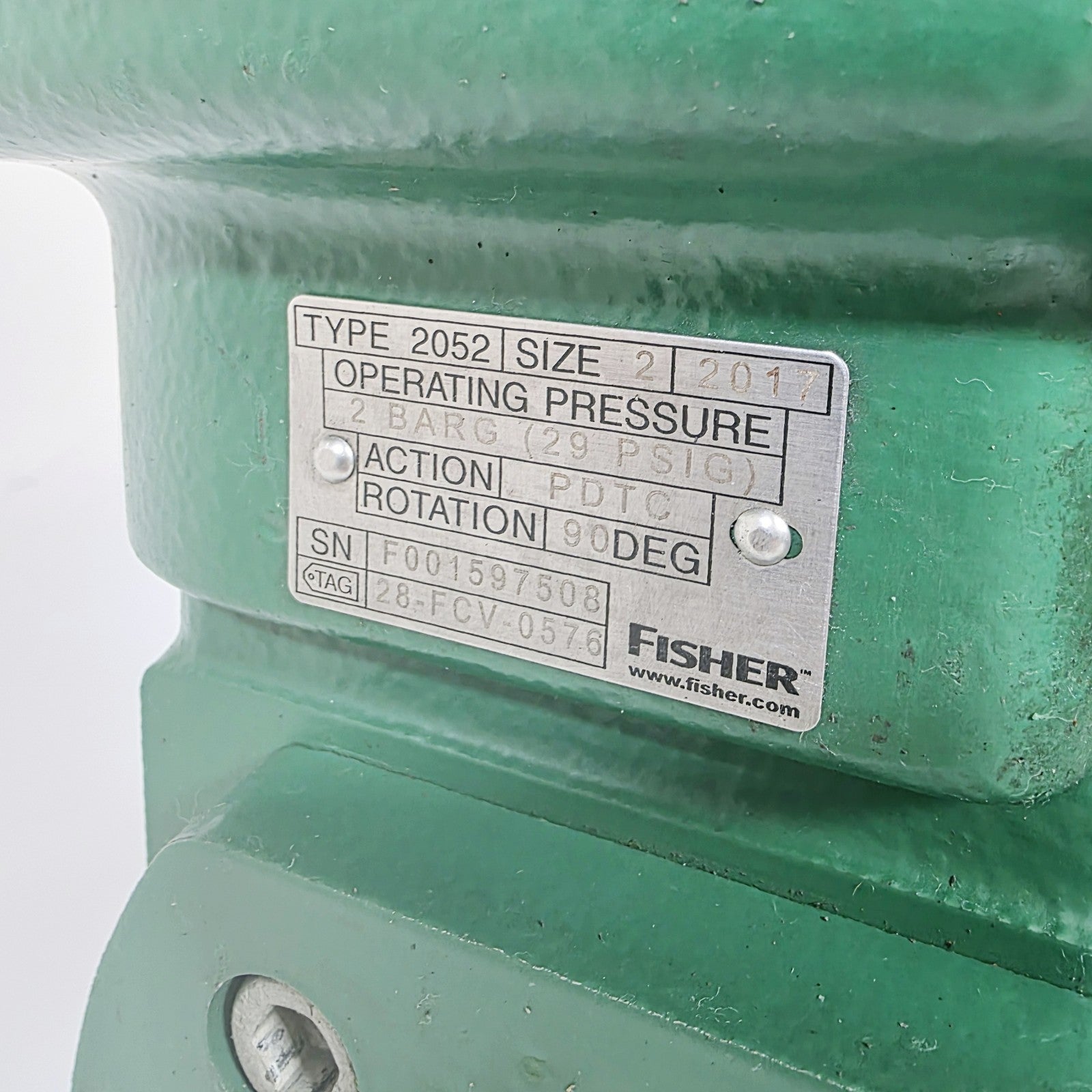 Fisher 6" V200 SER B Valve CL-150/300 CG8M With 2052 Size 2 Pneumatic Acuator