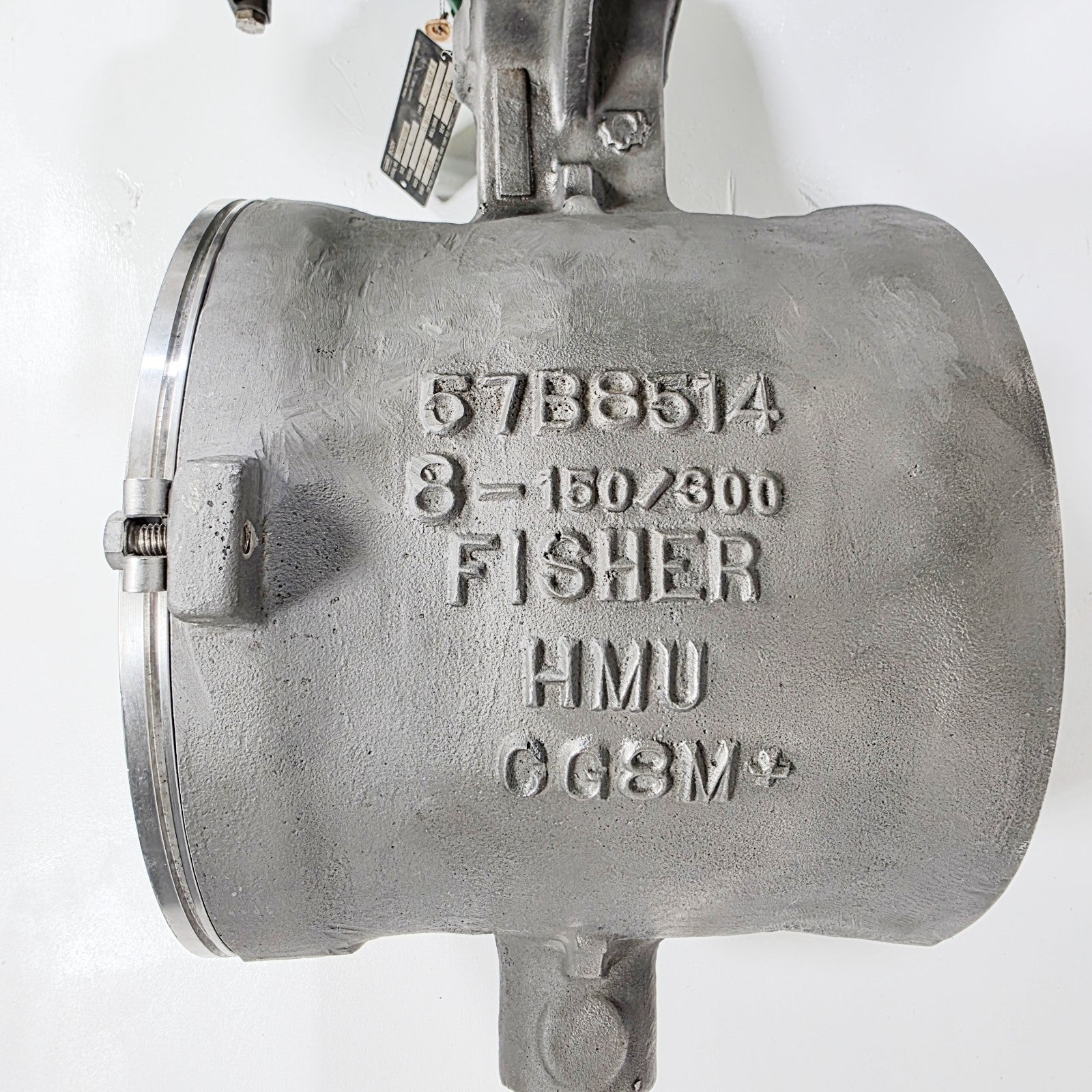 Fisher 8" V200 SER B Valve CL-150/300 CG8M With 2052 Size 2 Pneumatic Acuator