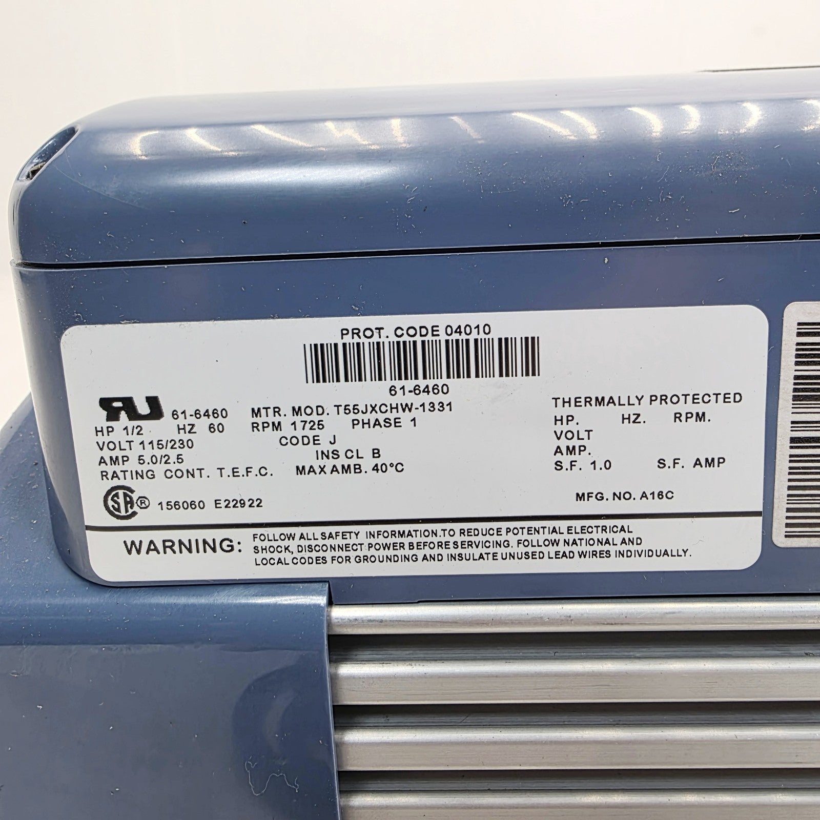 Gardner Denver Thomas 8907A Two-Stage Vacuum Pump 1725 RPM, 1/2 HP, 120 V, 60 Hz