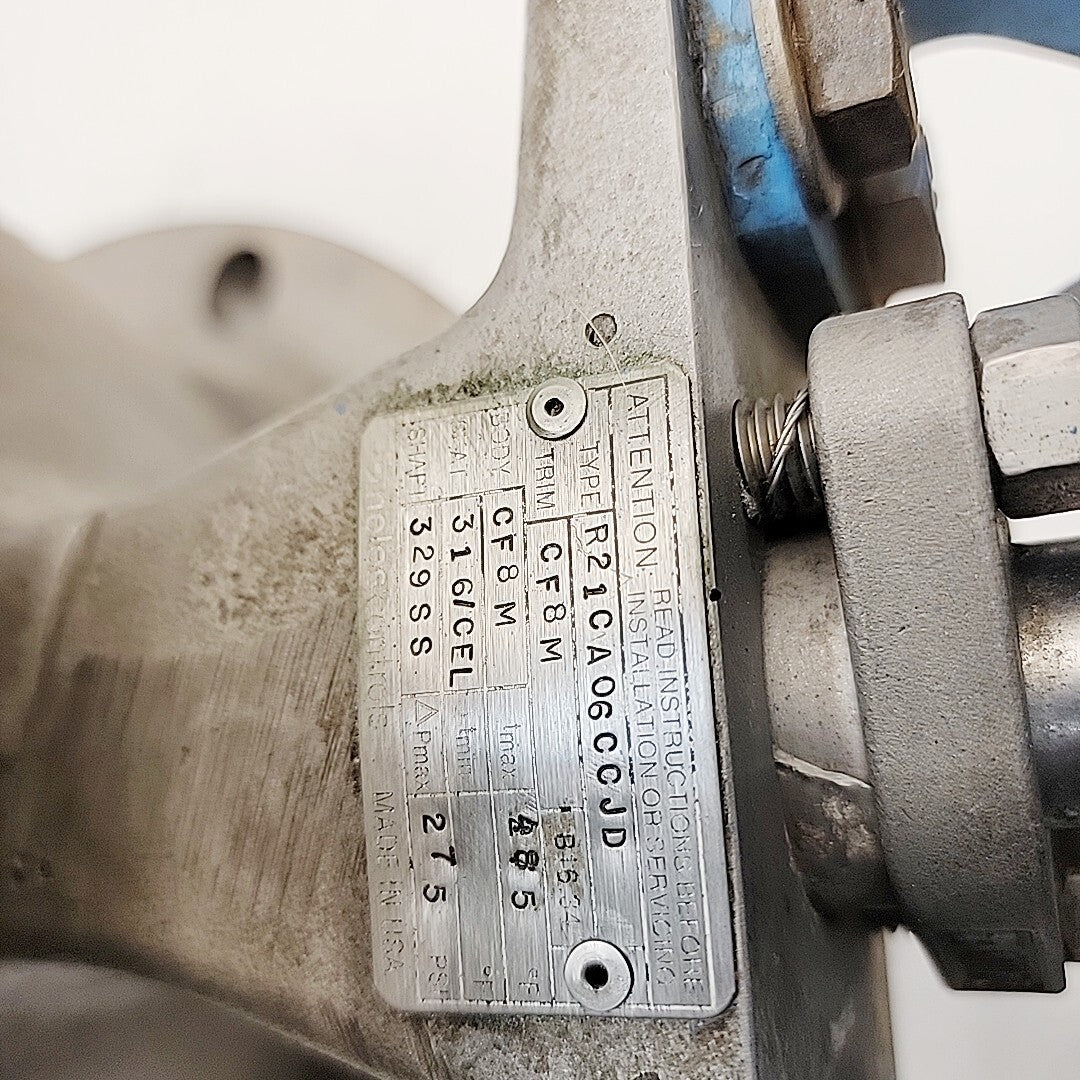 Neles Jamesbury 6" CL-150 Ball Valve R21CA06CCJD CF8M