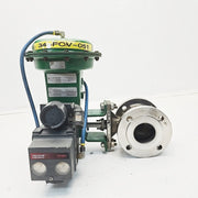 Fisher 3" V150 Control Valve CG8M With 1051 Size 33 Pneumatic Actuator
