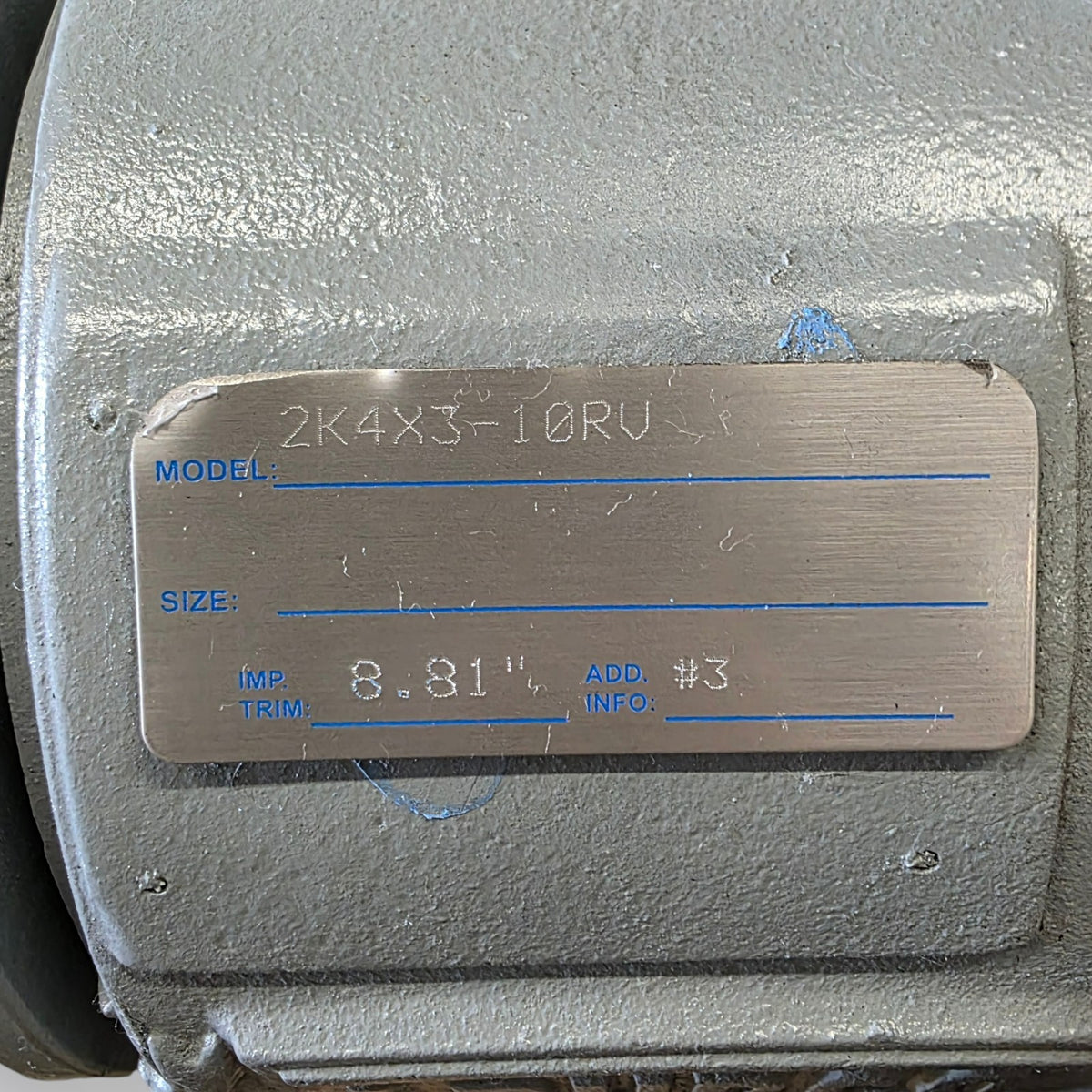 Durco 2K4X3-10RV 3x4-10 motor