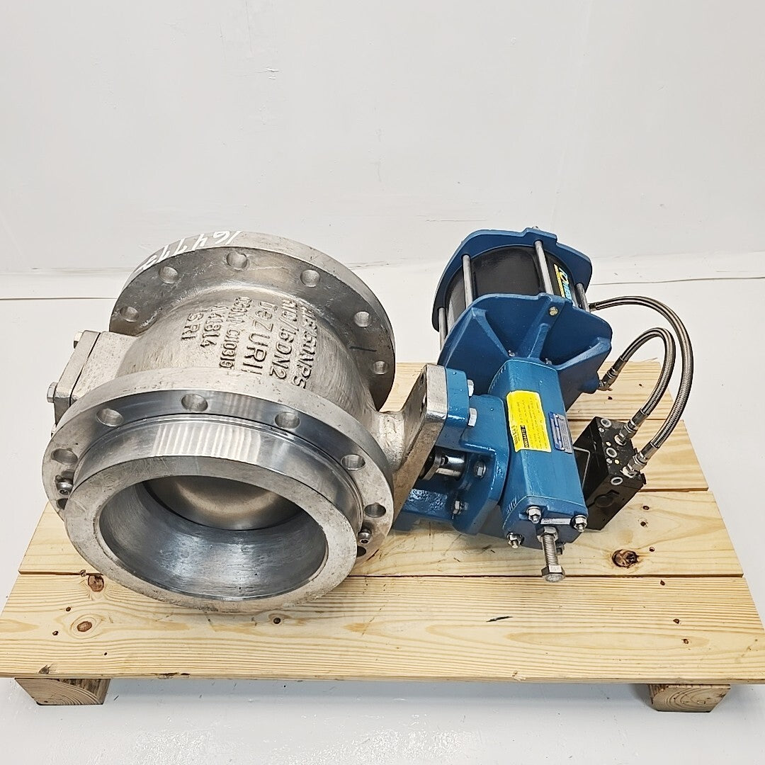 DeZurik VPB 10" control valve overall view