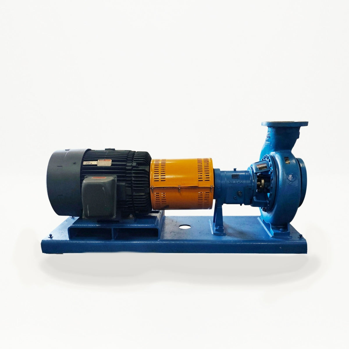 Goulds 3196 XLT-X 8x10-15 pump and motor assembly on base