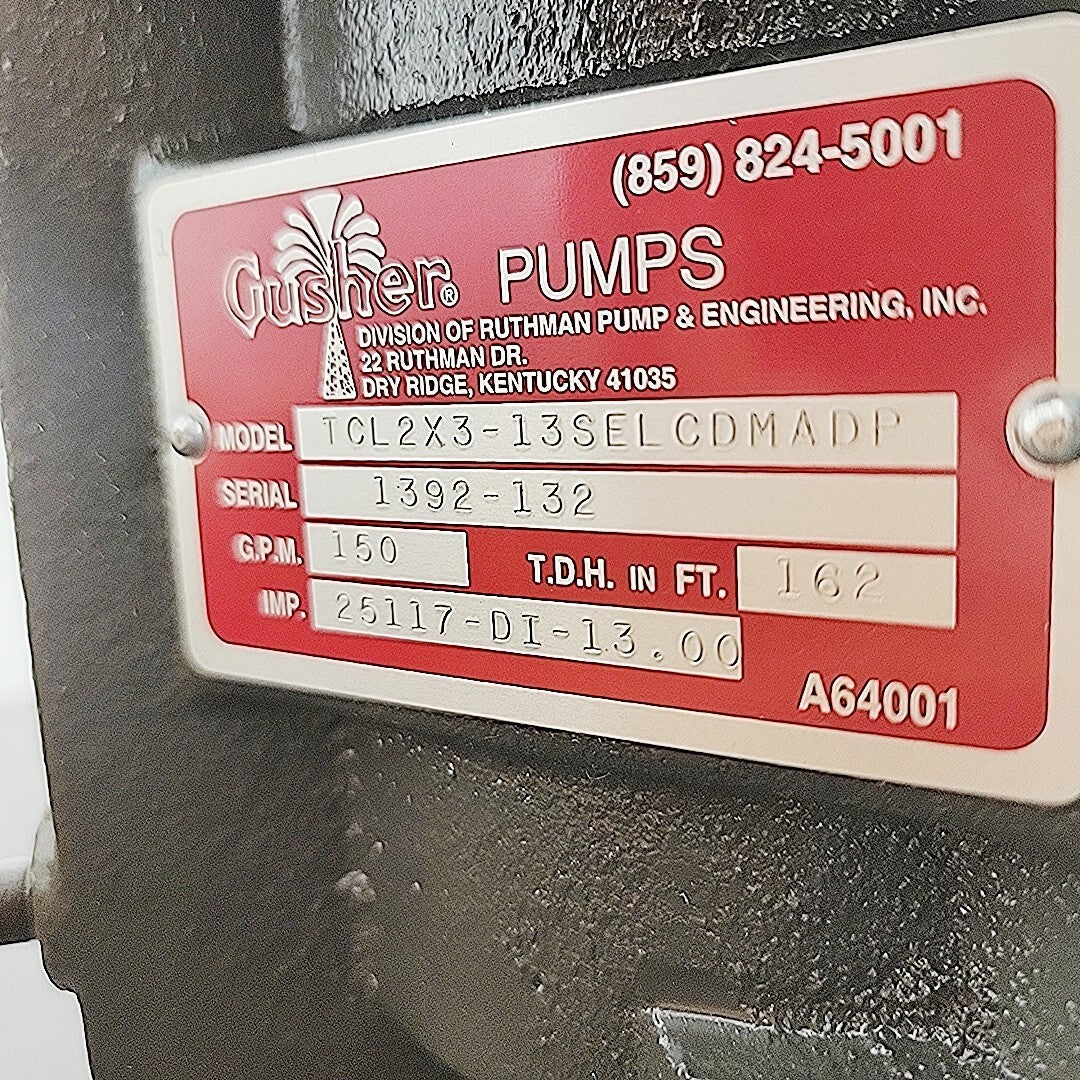 Gusher 7600 2x3-13 Heavy Duty Vertical Centrifugal Pump
