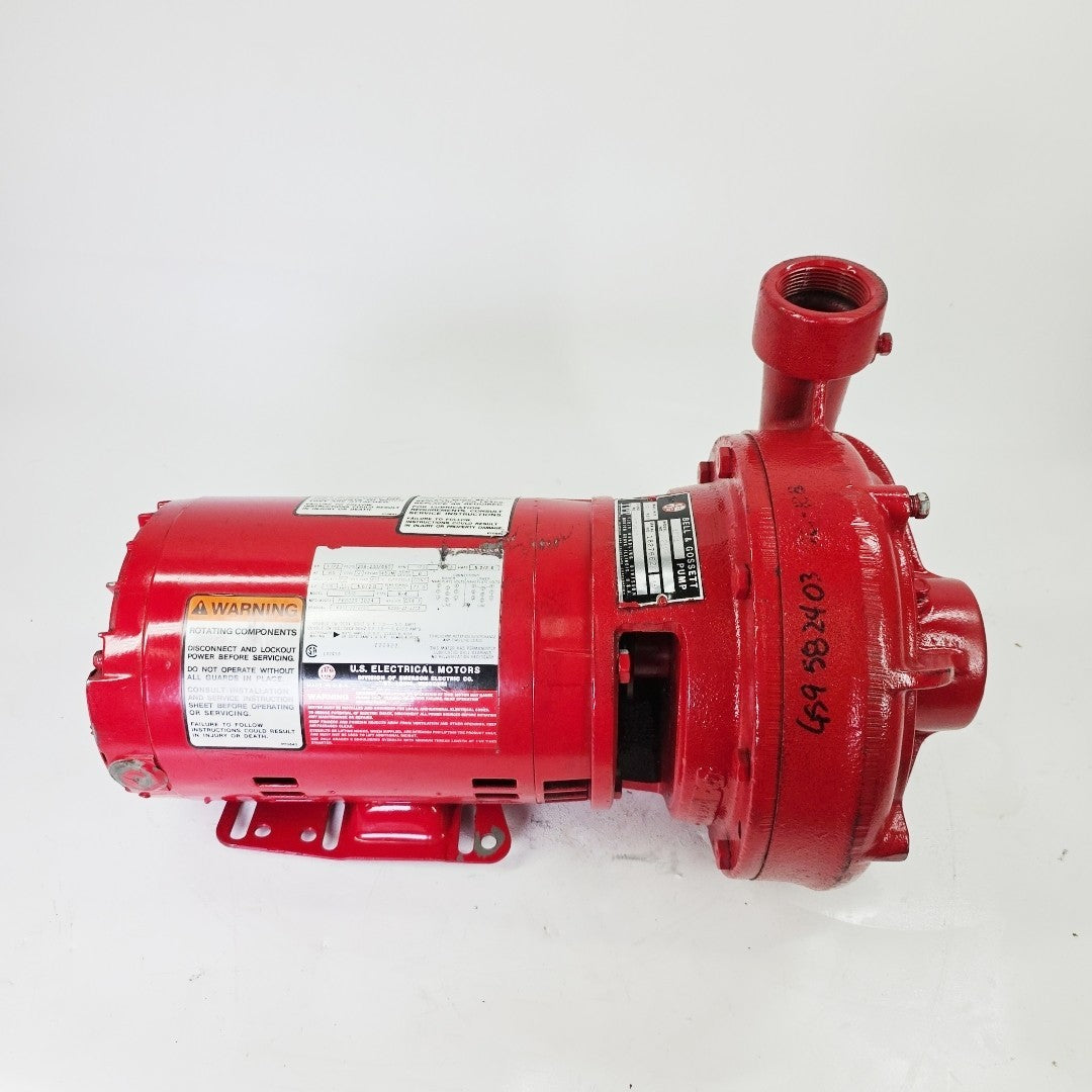 Bell & Gossett 2.5″ Booster Pump, 0.25 HP Motor, Cast Iron Inline