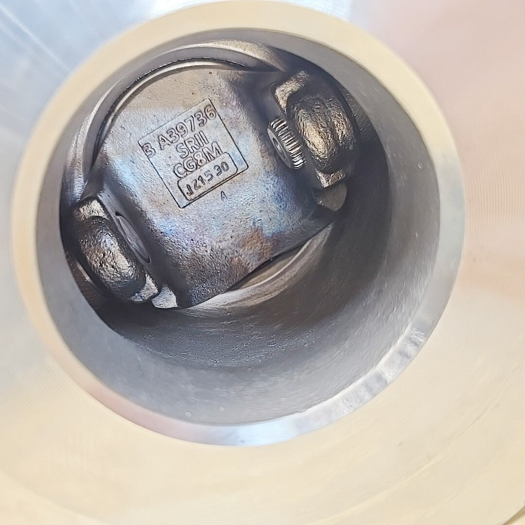 Dezurik VPB valve nameplate with part number 9676388R002