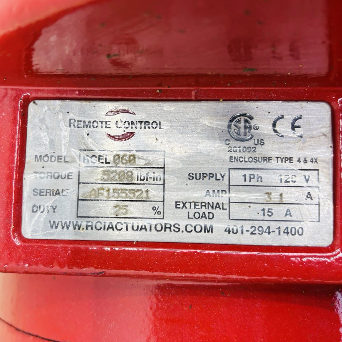 Neles Q-REDA08AJJST nameplate