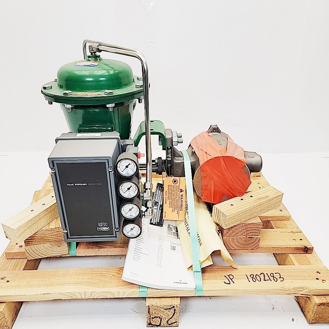 Fisher 3" V200 SER-B CL-150 Control Ball Valve SST With 2052 Size 1 Actuator