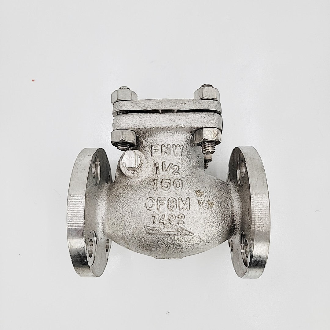 FNW 1 1/2" H27B-150 Swing Check Valve 316SS
