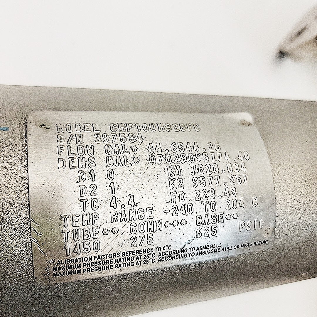 Micro Motion CMF100M328PC Mass Flow Sensor