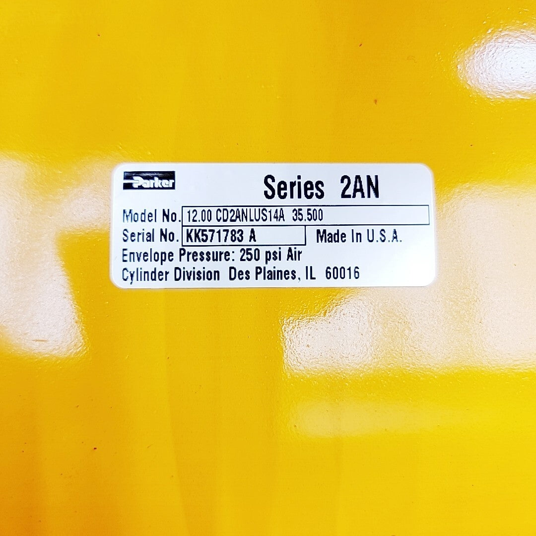 Parker 12.00 CD2ANLUS14A 35.500 Pneumatic Cylinder Series 2AN