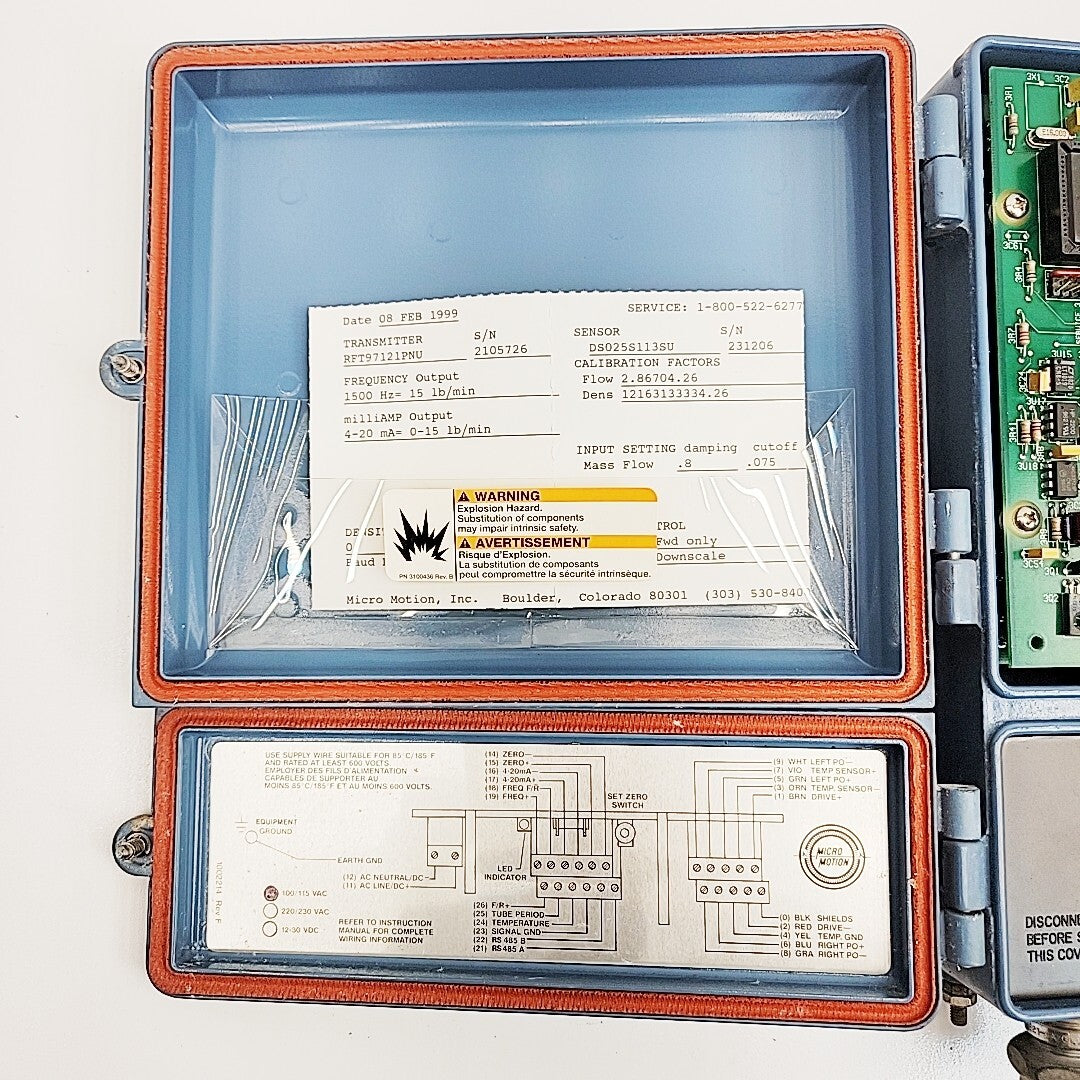 Micro Motion RFT97121PNU Remote Flow Transmitter