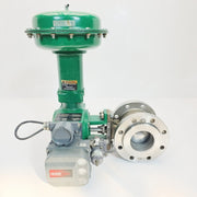 Fisher V150 4in control valve full assembly with 1051 actuator and DVC6020 positioner