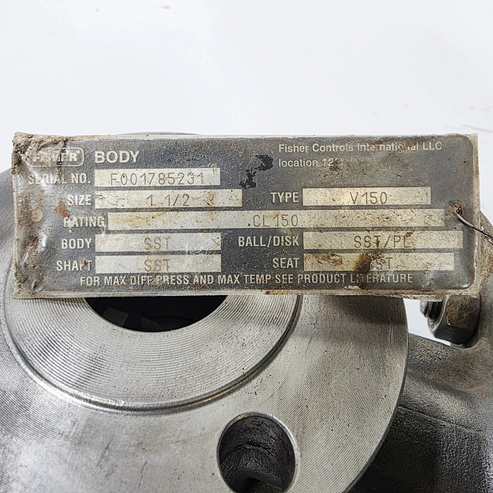 Fisher 1.5" V150 Vee-Ball Control Valve 2052 Size 1 Actuator DVC6200HW2 CG8M
