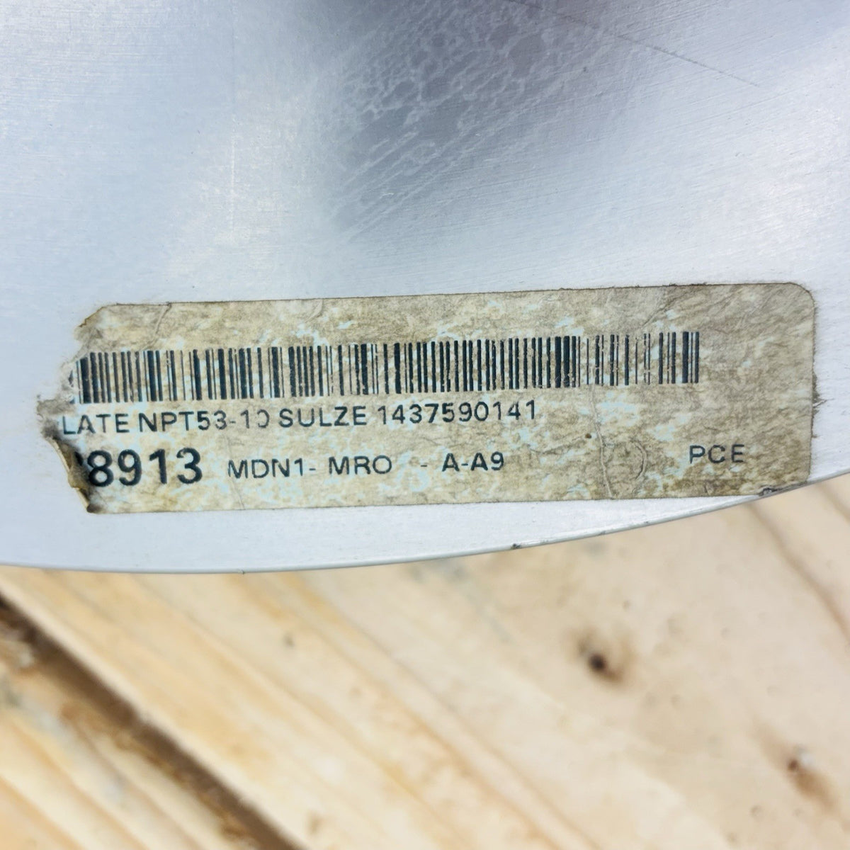 Sulzer NPT53-10 NPT53-10 data tag