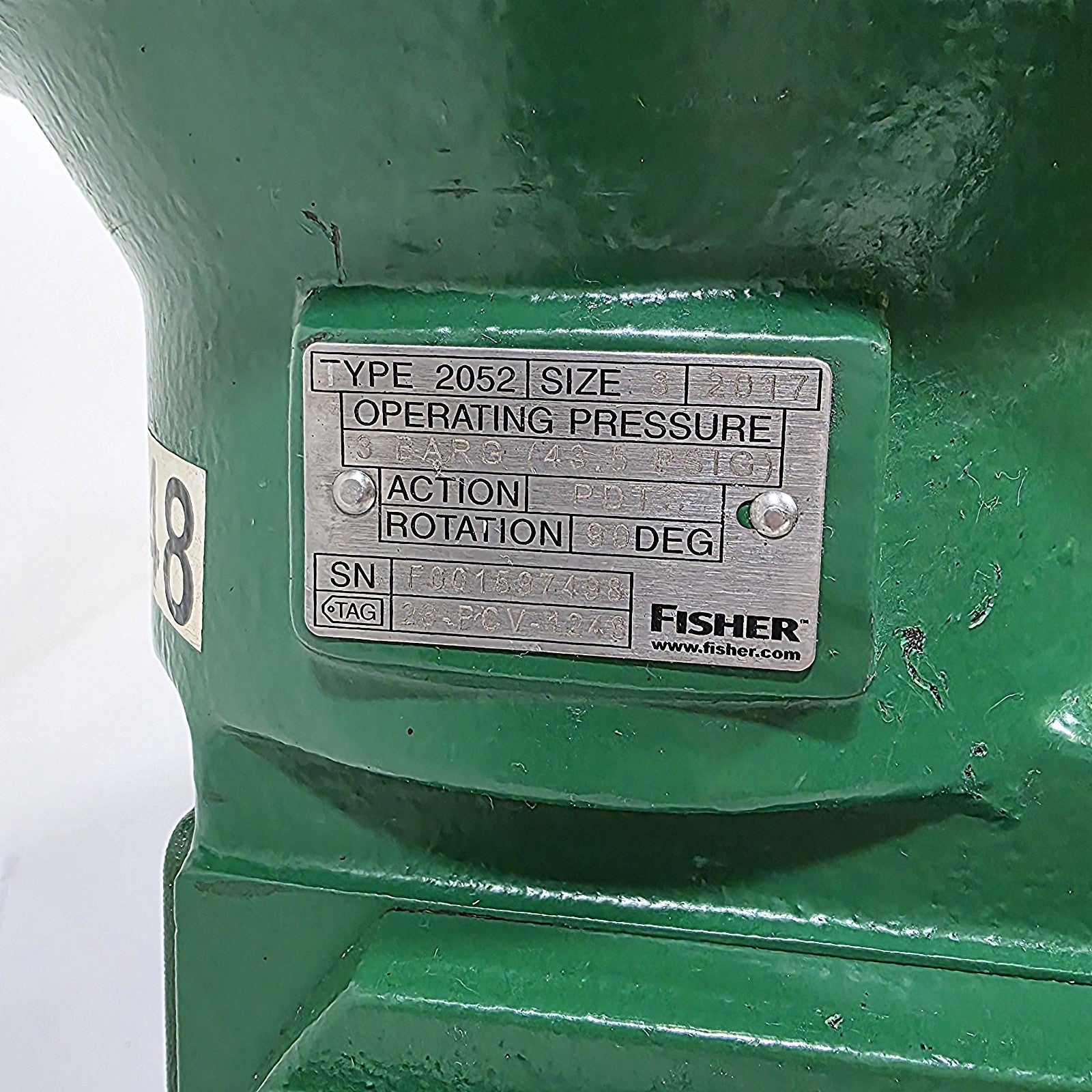 Fisher V150 12" flange face view